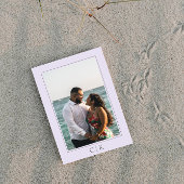 Lavendel-Starfish-Monogramm-Foto Save The Date