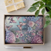 Lavendel staubiges Rosa Vintage-Spitze Blumen-Deko Seidenpapier (Geschenk)