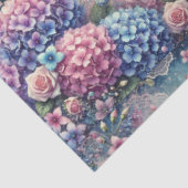 Lavendel staubiges Rosa Vintage-Spitze Blumen-Deko Seidenpapier (Ausschnitt)