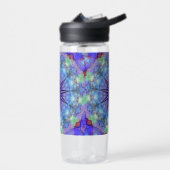 Lavendel Sternexplosion Mandala Wasserflasche Trinkflasche (Links)