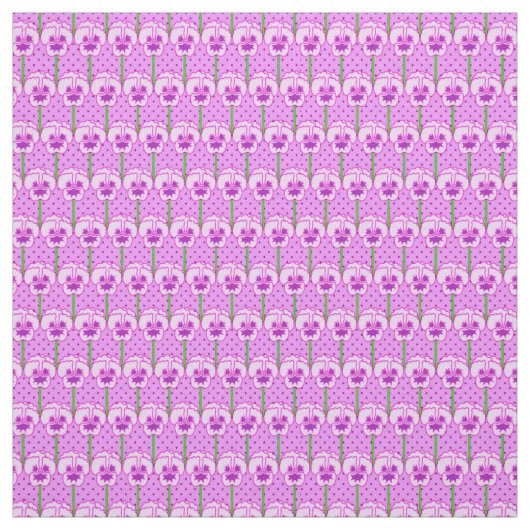 Lavendel-Stiefmütterchen - Retro-Tapete Stoff (Muster)