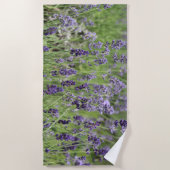 Lavendel-Strandtuch Strandtuch (Vorderseite)