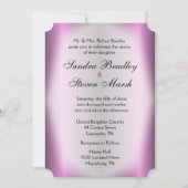 Lavendel Stripe Wedding Einladung 5"x 7" (Vorderseite)