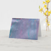 Lavendel-Strudel Karte (Gelbe Blume)