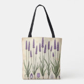Lavendel-Studie – Vintage-Botanik AOP Tasche (Rückseite)