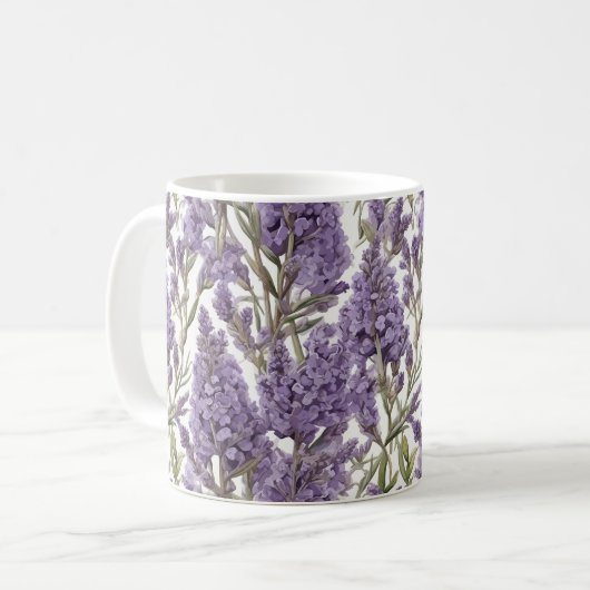 Lavendel-Tasse Kaffeetasse (Vorderseite Links)