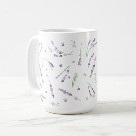 Lavendel-Tasse Kaffeetasse (Vorderseite Links)