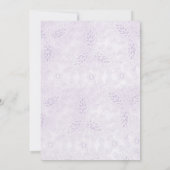 Lavendel-Taufe/Einladung zur Feier Einladung (Rückseite)