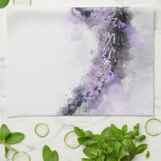 Lavendel-Tee-Tuch Geschirrtuch (Gefaltet)