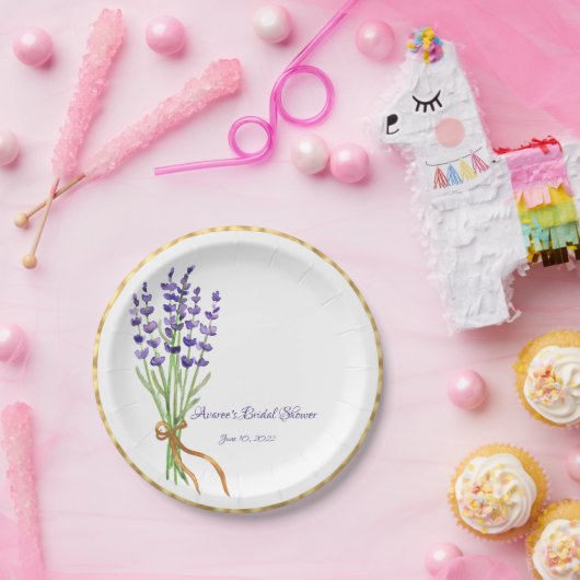 Lavendel-Teller Pappteller (Party)