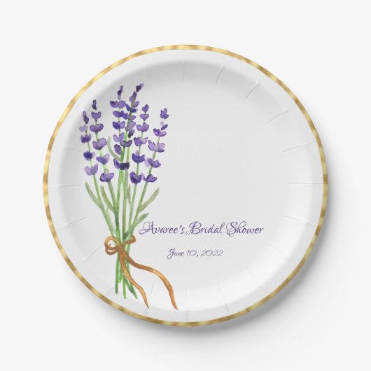 Lavendel-Teller Pappteller (Vorderseite)