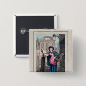 Lavendel, Tempel-Bar, 'von den Schreien von London Button (Vorne & Hinten)