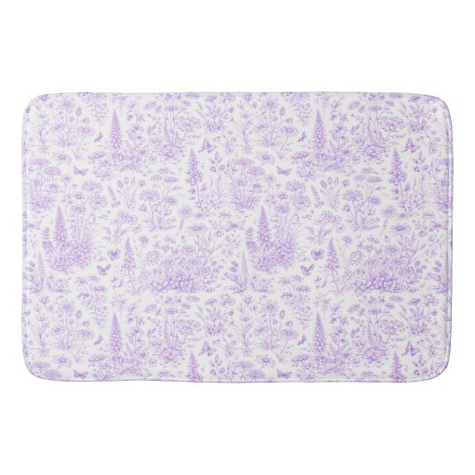 Lavendel-Toile Badematte (Vorderseite)