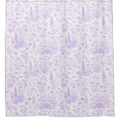 Lavendel-Toile Duschvorhang (Vorderseite)
