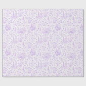 Lavendel-Toile Geschenkpapier (Flach)