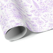 Lavendel-Toile Geschenkpapier (Rolleneckpunkt)