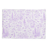 Lavendel-Toile Kissenbezug (Rückseite)
