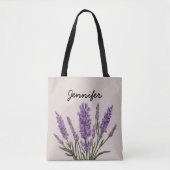 Lavendel Tote Beutel, Geschenk für Frauen Tasche (Vorderseite)