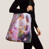 Lavendel Tragetaschen Mit Langen Trägern (Von Nahem)