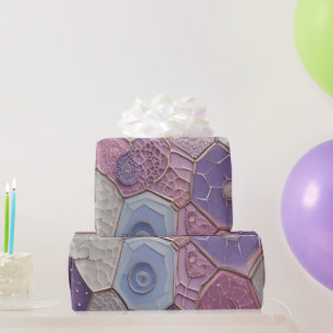 Lavendel-Traum: Sanftes Lila und Blau Geometrisch Geschenkpapier