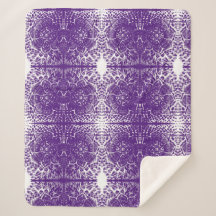 Lavendel-Träume Sherpa-Decke
