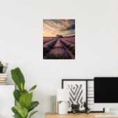 Lavendel-Träume von Provence Poster (Heimbüro)