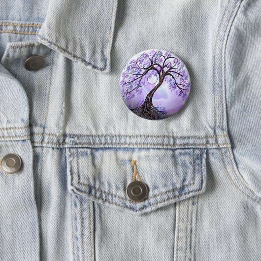 Lavendel Tree of Life Button (Beispiel)