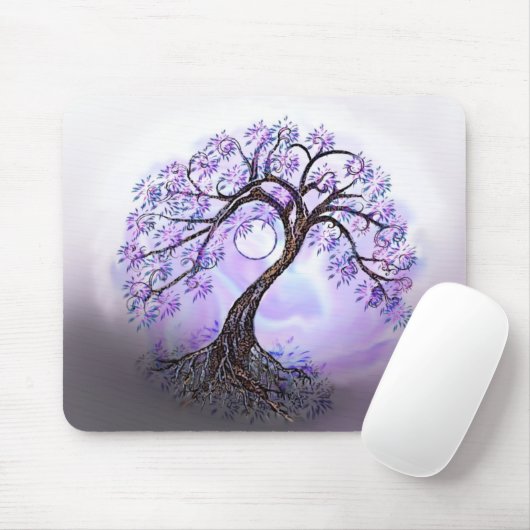Lavendel Tree of Life Mousepad (Mit Mouse)