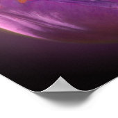 Lavendel Tulip mit winziger Beere Nah Poster (Ecke)