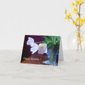 Lavendel-Tulpe-Geburtstags-Karte Karte (Gelbe Blume)