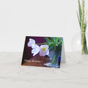 Lavendel-Tulpe-Geburtstags-Karte Karte