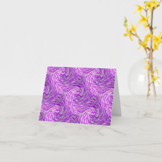 Lavendel Twirls...... Karte (Gelbe Blume)