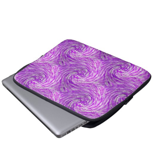 Lavendel Twirls..... Laptopschutzhülle (Vorne Knopf)