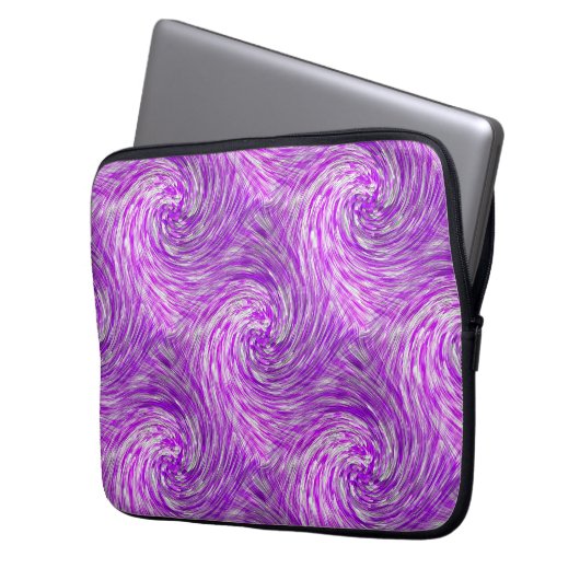 Lavendel Twirls..... Laptopschutzhülle (Vorderseite Links)