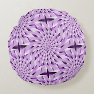 Lavendel Twirls..... Rundes Kissen