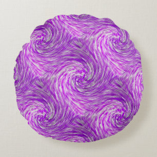 Lavendel Twirls..... Rundes Kissen