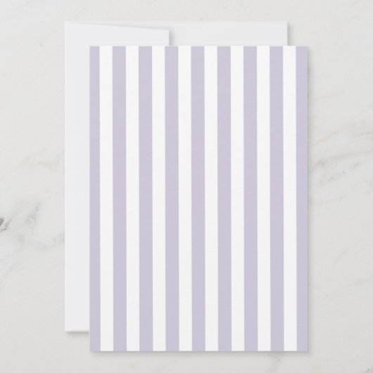 Lavendel-u. Goldrahmen-Mädchen-Taufe Einladung (Rückseite)