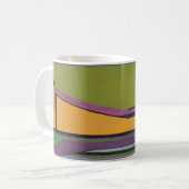 Lavendel u. orange Kaffee-Tasse Kaffeetasse (Vorderseite Links)