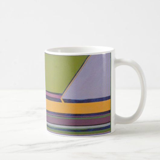Lavendel u. orange Kaffee-Tasse Kaffeetasse (Rechts)