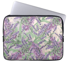 Lavendel-Überfluss Dusty Lavender Rustikale Blüten Laptopschutzhülle