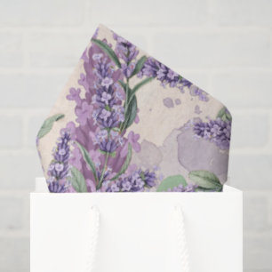 Lavendel-Überfluss Dusty Lavender Rustikale Blüten Seidenpapier