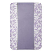 Lavendel und Abstrakter Silberbathmat Badematte (Vorderseite Vertikal)