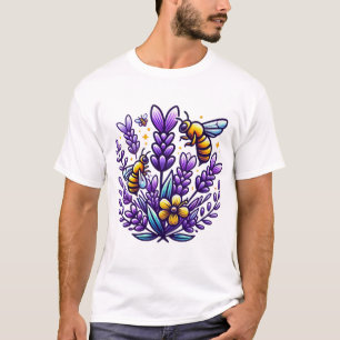 Lavendel und Bienen Tote Tasche - Blumentherapie T-Shirt