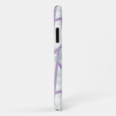 Lavendel und blassgrünes Mosaikmuster Case-Mate iPhone Hülle (Hinten/Rechts)