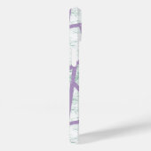 Lavendel und blassgrünes Mosaikmuster Case-Mate iPhone Hülle (Rückseite / Rechts)