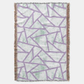 Lavendel und blassgrünes Mosaikmuster Decke (Vorderseite Vertikal)
