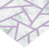 Lavendel und blassgrünes Mosaikmuster Tischdecke (Schrägansicht)