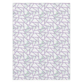 Lavendel und blassgrünes Mosaikmuster Tischdecke (Vorderseite)