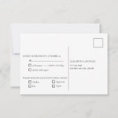 Lavendel und blaue elegante Wasserfarbe RSVP Karte (Rückseite)