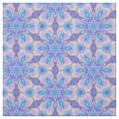 Lavendel und blaues Kaleidoskop-Gewebe Stoff (Muster)